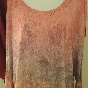 Sunbay Woman’s Plus Top NWT Size 2X. Sparkle Beads